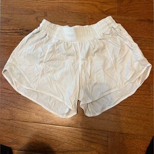 Lululemon White Shorts, Size 4, worn once!